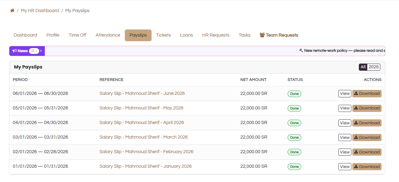 Payslips